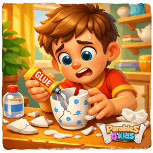 The Boy Who Tried to Glue a Broken Mug